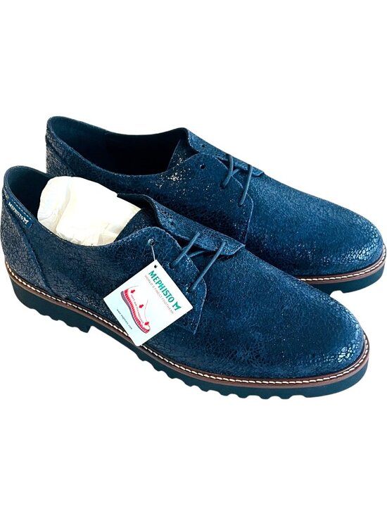 Mephisto Shoes - MEPHISTO Sabatina Leather Navy Crash 13345 Women's US Size 9.5 - NEW